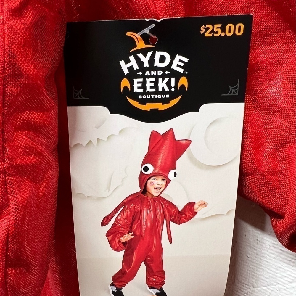 Hyde & Eek Toddler Red Squid Costume